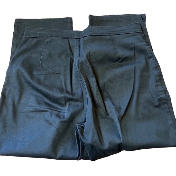 Bill Blass Jeans Womens Black Stretch Pants Petite Size 6P Cotton Blend With Lyc - Picture 3 of 8